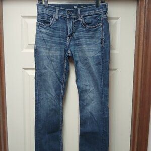 BKE The Buckle Alec Straight Leg Jeans Mens Blue Denim 30x30 Cotton Coolmax